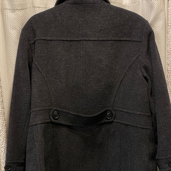 St. John's Bay Charcoal Double-Breasted Pea Coat - Picture 11 of 12